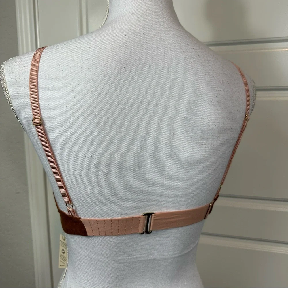 We Are HAH Free People Women’s Lounge Bralette Milk Chocolate Lace Trim Size XS